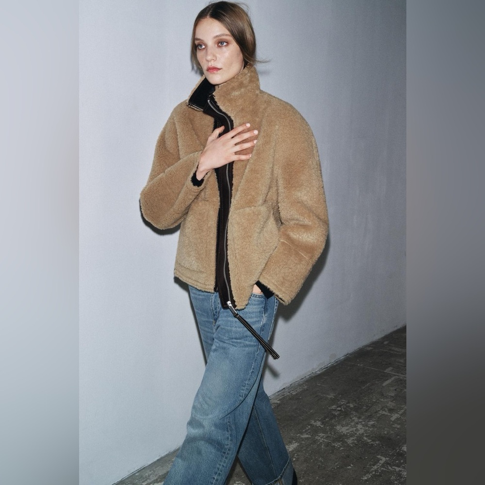 ZARA Shearling jacket -ZWcollection